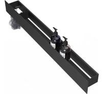 Полка Граф Держалкин Skyline patron 90x9.2x9, крючки слева, черная Fl-sky-pa90л-ч