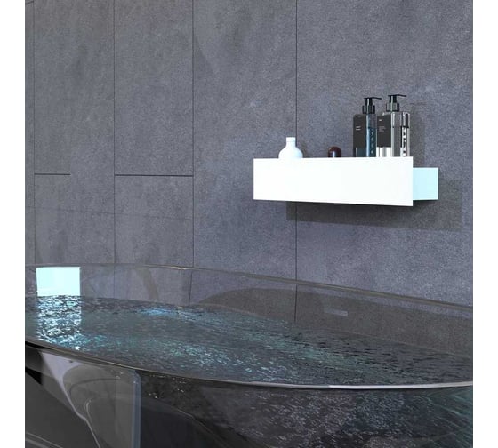 Полка Граф Держалкин Skyline mono 50x9.2x9, белая Fl-sky-m50-б