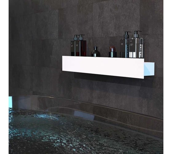 Полка Граф Держалкин Skyline mono 70x9.2x9, белая Fl-sky-m70-б