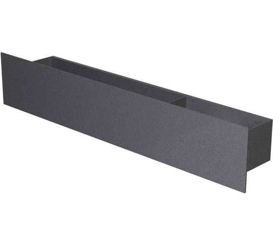 Полка Граф Держалкин Skyline patron 50x9.2x9, крючки справа, черная Fl-sky-pa50п-ч