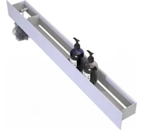 Полка Граф Держалкин Skyline patron 90x9.2x9, крючки слева, белая Fl-sky-pa90л-б