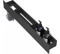 Полка Граф Держалкин Skyline patron 70x9.2x9, крючки слева, черная Fl-sky-pa70л-ч