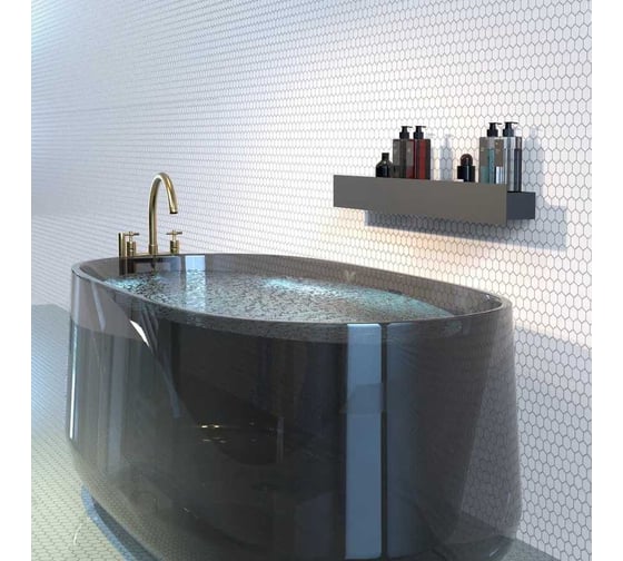 Полка Граф Держалкин Skyline mono 90x9.2x9, черная Fl-sky-m90-ч