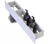 Полка Граф Держалкин Skyline patron 50x9.2x9, крючки слева, белая Fl-sky-pa50л-б