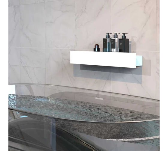 Полка Граф Держалкин Skyline mono 60x9.2x9, белая Fl-sky-m60-б