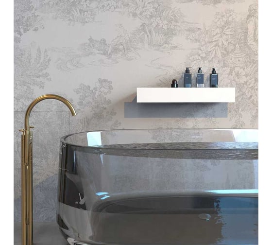 Полка Граф Держалкин Skyline mono 60x9.2x9, белая Fl-sky-m60-б