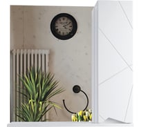 Подвесной зеркальный шкаф Sanstar линни 70 белый 274.1-2.4.1.КАС