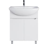 Тумба напольная Sanstar Лайн 70 Без раковины для ванной комнаты, белая 132.1-1.5.1