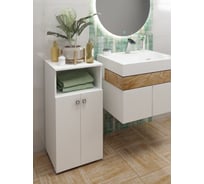 Пенал SANTREK "Виола" 2 двери, 1 ниша, белый, 400x836x350 316050