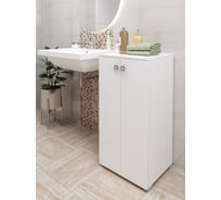 Пенал SANTREK "Виола" 2 двери, белый, правый, 400x836x350 316047