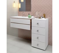 Пенал SANTREK "Виола" 4 ящика, белый, 400x836x350 316052