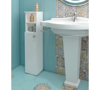 Туалетный шкаф SANTREK "Соната" 2 ниши белый левый 200x950x190 316073