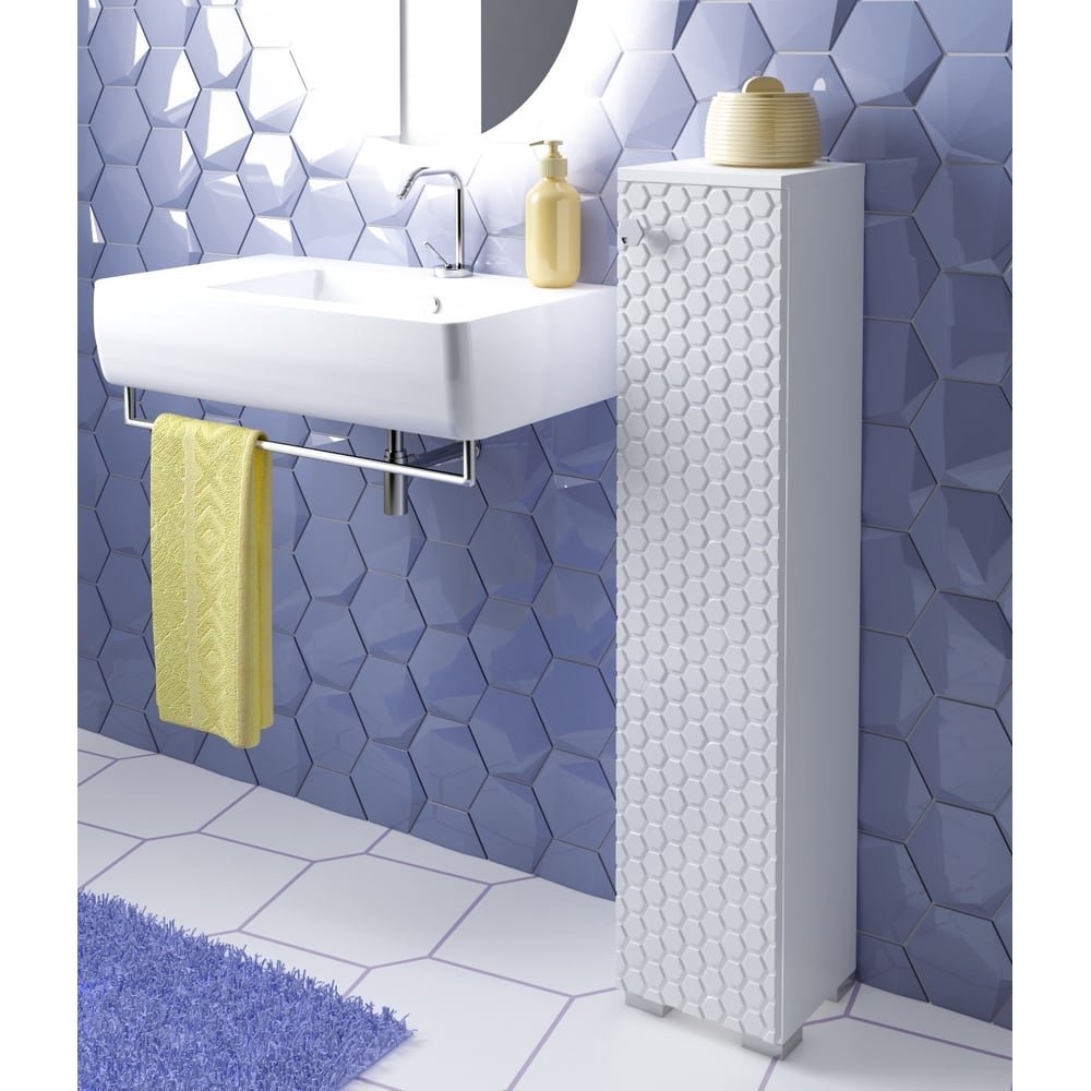 Туалетный шкаф SANTREK "Соната" белый, правый, 200x950x190 316072 ...