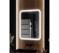 Зеркало-шкаф SANTREK HOME с LED подсветкой, правое "ГЕРДА" 500x800мм 319289