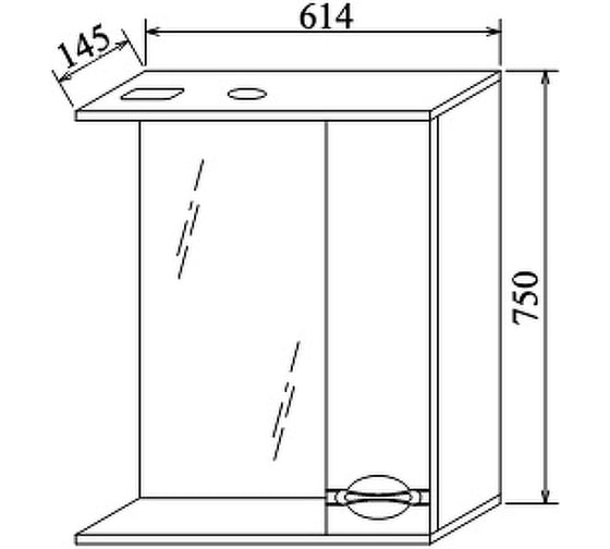 Зеркало Sanflor Палермо 65 С23855