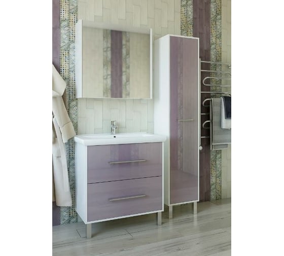 Тумба Sanflor Экко 80 сирень С23195