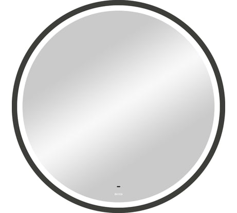Зеркало BOND Loft круглое 80x80см с LED подсветкой, бесконтактным сенсором и черной рамой M60ZE-8080