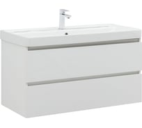 Тумба Aquanet Вега 100 2 ящ. цв.белый глянец 00316655
