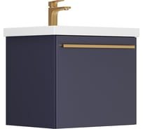Тумба  для умывальника COMO 60 GRADEONIKA "Калипсо" черника, скрытый ящик, подвесная 48348