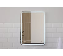Настенное зеркало Alcora Real 50х70, с Led подсветкой и сенсорным управлением, в пластиковом корпусе с защитой от влаги и пыли 4717Super Pack