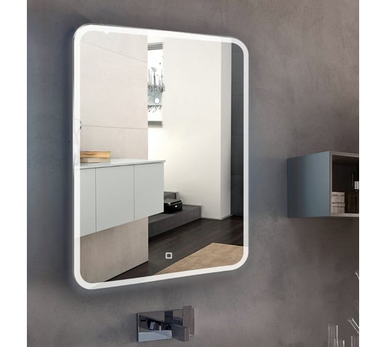 Зеркало Azario Стив 600x800 сенсорный выключатель 00069524