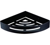 Угловая одноэтажная полка Azario черная матовая AZ-160B 00082001