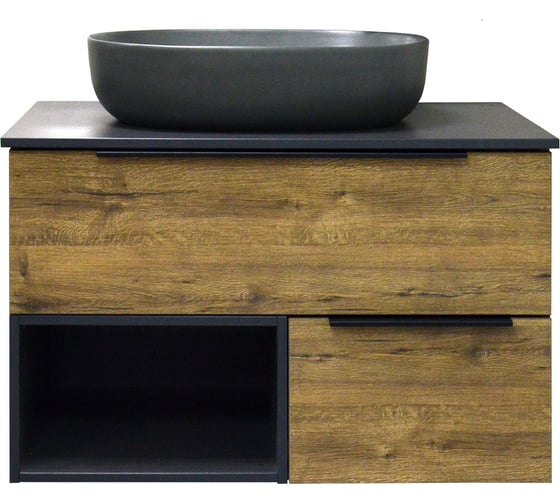 Тумба Azario Gris 90 (560x875x520) с нишей без столешницы 00080423