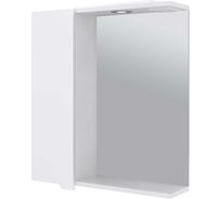 Зеркало со шкафчиком EMMY Агата 50, с подсветкой, левое 210121