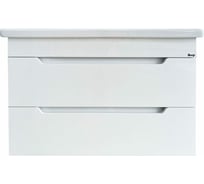 Подвесная тумба EMMY Стоун 80, белая, 2 ящика, под раковину Como 80 310084