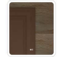 Зеркало MIXLINE "Стив-2" 600х700 (ШВ) сенсорный выключатель, светодиодная подсветка + подогрев 553263