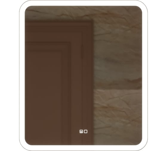 Зеркало MIXLINE "Стив-2" 600*700 ШВ сенсорный выключатель, светодиодная подсветка + подогрев 553263