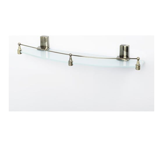 Стеклянная полка WasserKRAFT Exter с бортиком K-5244