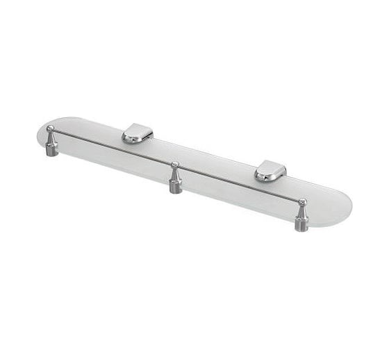 Стеклянная полка WasserKRAFT Berkel с бортиком K-6844