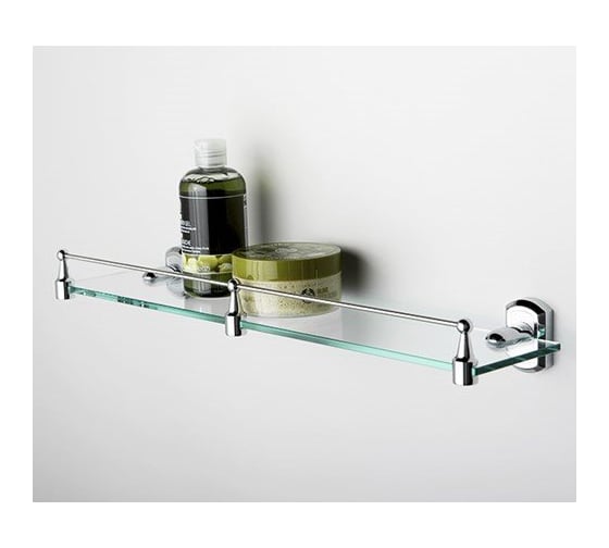 Стеклянная полка WasserKRAFT Oder с бортиком K-3044