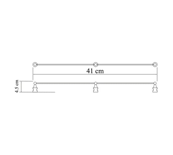 Бортик для полочек WasserKRAFT 9224, 9424 K-015