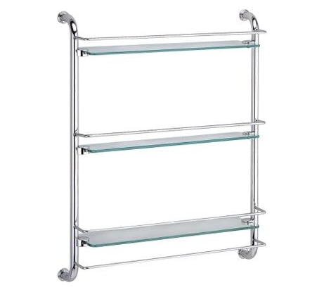 Полка WasserKRAFT стеклянная, тройная K-2033