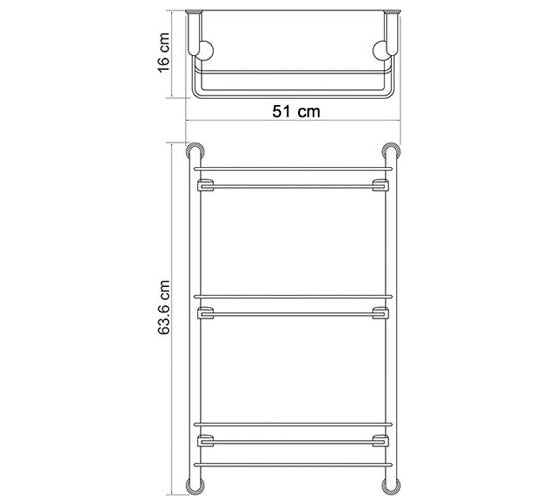 Полка wasserkraft k 2033