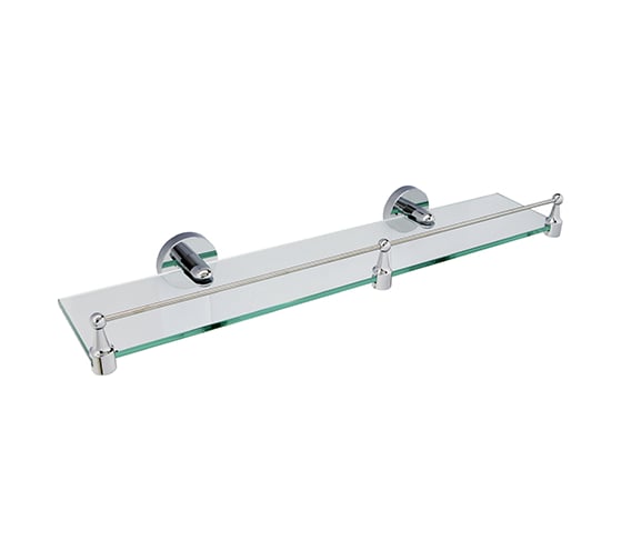 Стеклянная полка WasserKRAFT Rhein с бортиком K-6244