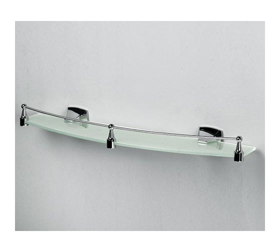 Стеклянная полка WasserKRAFT Wern с бортиком K-2544