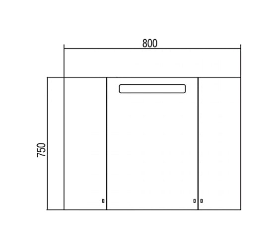 Зеркальный шкаф AQUATON Мадрид 80 1A175202MA010, 00000050973