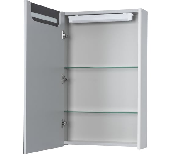 Зеркальный шкаф AQUATON Сильва 50 Дуб Полярный 1A215502SIW7L, 00000062664