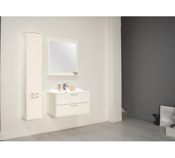 Зеркало AQUATON Леон 80 Дуб бежевый 1A186402LBPR0, 00000062285
