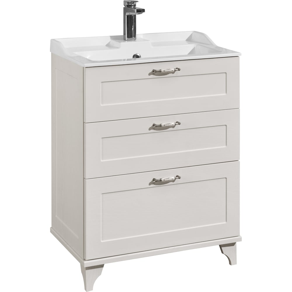 Тумба Акватон Леон 65 Н Дуб белый 1A194601LBPS0, 00000062290 - выгодная ...