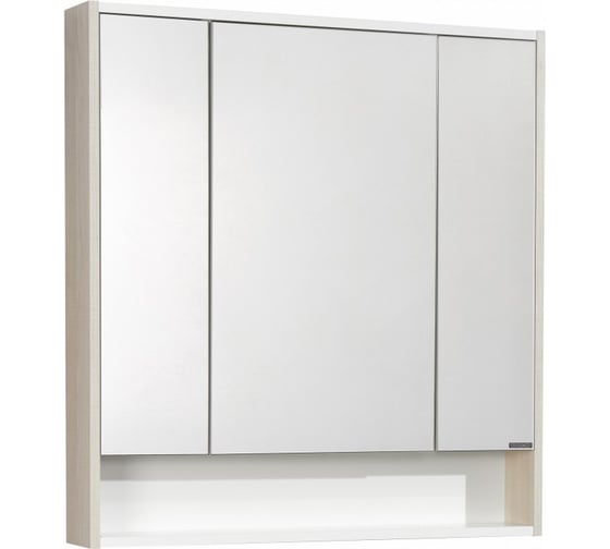Зеркало-шкаф AQUATON Рико 80 белый, ясень фабрик 1A215302RIB90, 00000062220