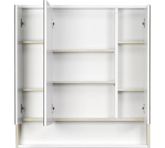 Зеркало-шкаф AQUATON Рико 80 белый, ясень фабрик 1A215302RIB90, 00000062220