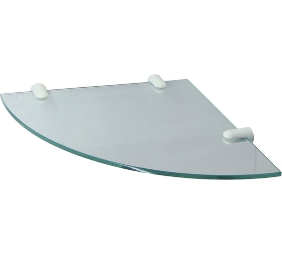 Стеклянная угловая полка WasserKraft K-ickel 533W
