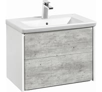 Модуль под раковину Roca Ronda 700 мм бетон/белый глянец 00000063252 ZRU9303003