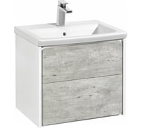 Модуль для раковины Roca Ronda 60 см, цвет бетон/белый глянец ZRU9303002, 00000062807