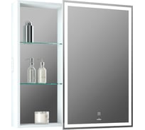 Зеркало-шкаф MIXLINE Женева 800x800 ШВ правый, сенсорный выключатель, светодиодная подсветка 553160