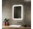 Зеркало с часами и LED подсветкой Bauedge Bau Stil 50x70, сенсорное управление, пластиковый защитный корпус BS5070.CL 1